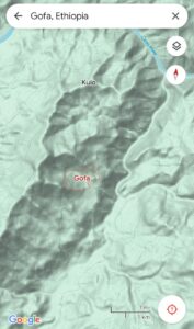 Satellite Imagery of Gofa, Ethiopia.